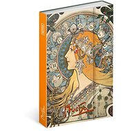 Notes Alfons Mucha Zodiak linkovaný - Diář
