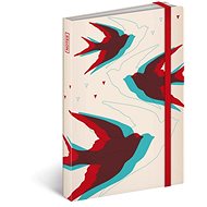 Notes Birds mini linkovaný - Diář