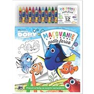 Paint by colour Finding Dory: practice your colours with your friends! - Colouring Book