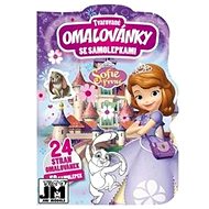 Shaped colouring book with stickers Sofia - Colouring Book