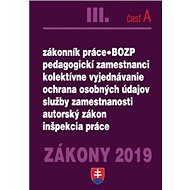 Zákony 2019 III. časť A - 