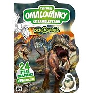 Shaped colouring book with stickers Dinosaurs - Colouring Book