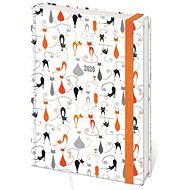 Diary 2020 A5 LYRA weekly with rubber band Cats - Planner