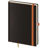 Linkovaný zápisník Black Orange M - Diář