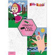 Masha and the Bear Colour by numbers - Colouring Book