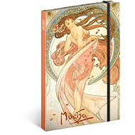 Notes Alfons Mucha Tanec linkovaný - Diář