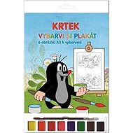 Mole Colour your poster: with colours + brush - Colouring Book