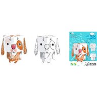 3D Dog to paint - Paper Model