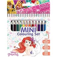 Mini notebook with crayons Princesses - Colouring Book