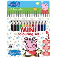Mini notebook with Peppa Pig crayons - Colouring Book