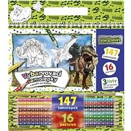 Dinosaurs colouring stickers - Self-Adhesive Sticker