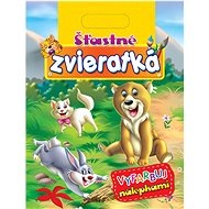 Happy animals: colour with stickers - Colouring Book