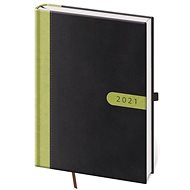 Diary 2021 daily A5 Bora - black / green - Planner