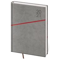 Diary 2021 weekly A5 Grife - gray / red - Planner