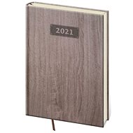 Diary 2021 weekly A5 Wood - dark brown - Planner