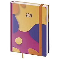 Diary 2021 weekly B6 Vario - Bubles with rubber band - Planner