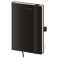 Diary 2021 weekly pocket Double Black with a loop on the pen - Planner