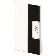 Diary 2021 weekly pocket Erie - white / black - Planner
