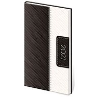 Diary 2021 weekly pocket Erie - black / white - Planner