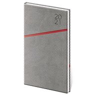 Diary 2021 weekly pocket Grife - gray / red - Planner
