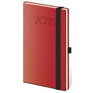 Diary 2021 weekly pocket New Praga - red - Planner