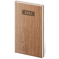 Diary 2021 weekly pocket Wood - light brown - Planner