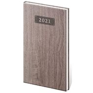 Diary 2021 weekly pocket Wood - dark brown - Planner