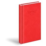 Diary 2021 D802 PU red 90x170 mm - Planner