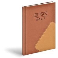 Diary 2021 T805 PU brown / light brown - Planner
