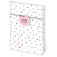 Diary 2021 A6 LYRA weekly L369 Hearts - Planner