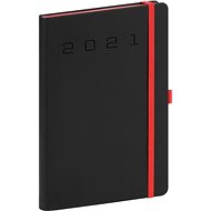 Daily diary Nox 2021, black-red - Planner