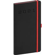 Pocket diary Nox 2021, black-red - Planner
