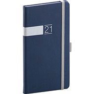 Pocket diary Twill 2021, blue-silver - Planner
