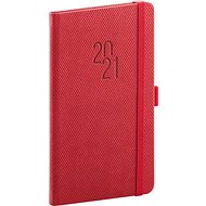Pocket diary Diamante 2021, red - Planner