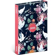 Weekly magnetic diary Cranes 2021, 11 x 16 cm - Planner