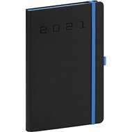 Weekly diary Nox 2021, black-blue, 15 × 21 cm - Planner