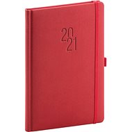 Weekly diary Diamante 2021, red, 15 × 21 cm - Planner