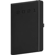 Weekly diary Nox 2021, black-black, 15 × 21 cm - Planner