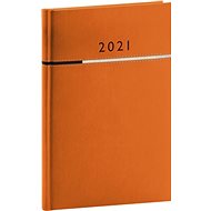 Weekly diary Tomy 2021, orange-black, 15 × 21 cm - Planner