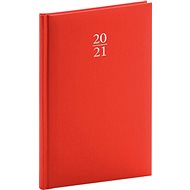Weekly diary Capys 2021, red, 15 × 21 cm - Planner