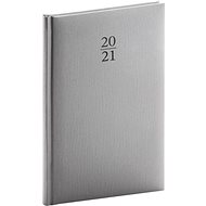 Weekly diary Capys 2021, silver, 15 × 21 cm - Planner