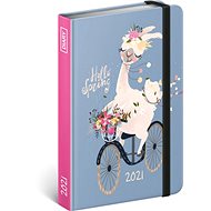 Weekly diary Lama 2021, 11 x 16 cm - Planner