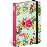 Flamingo Weekly Diary 2021, 11 x 16 cm - Planner