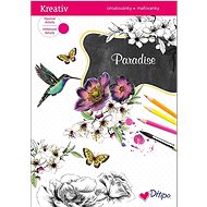 Paradise: omalovánky, třpytivé detaily - 