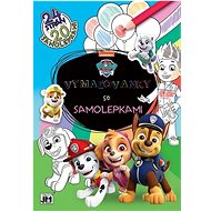 Coloring page Paw Patrol with stickers - Colouring Book