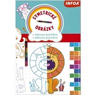 Symmetrical pictures with rainbow crayon/rainbow crayon - Colouring Book