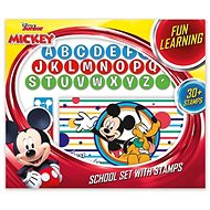 Školní set s razítky Mickey a závodníci  - 