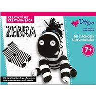 Zebra creative set: sewing/sewing from socks - Creative Kit