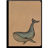 BALOUŠEK Printing Notes Kraft blank Whale A6 - Journal