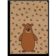Lined notebook A6 kraft Bear - Journal